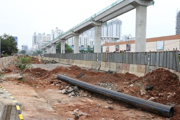 Pembangunan ruas tol Seksi A Kelapa Gading-Pulogebang, Seksi B Semanan-Grogol dan Seksi C Grogol-Kepala Gading