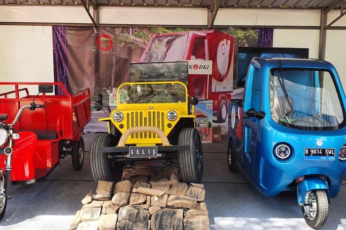 Booth Gelis (Gerobak Listrik) di pameran Indonesia Electric Motor Show (IEMS) 2021