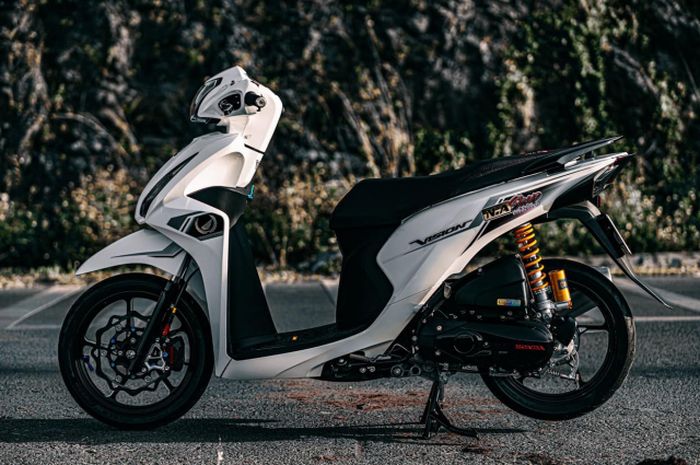 Modifikasi Honda Vision alias Spacy yang elegan