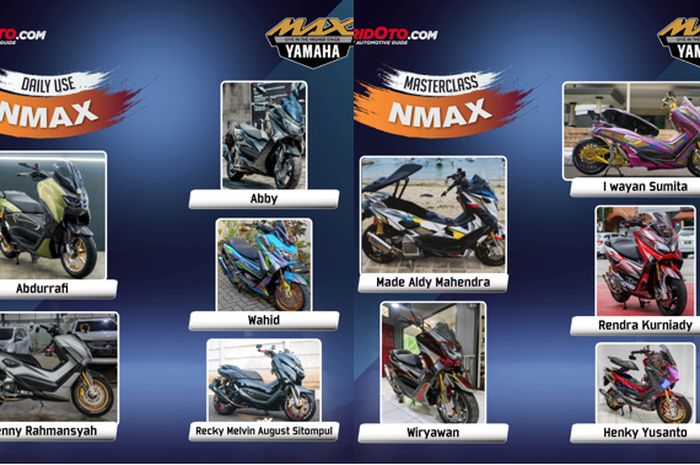 10 Yamaha NMAX modif lolos 40 besar Customaxi 2021, ini daftar namanya