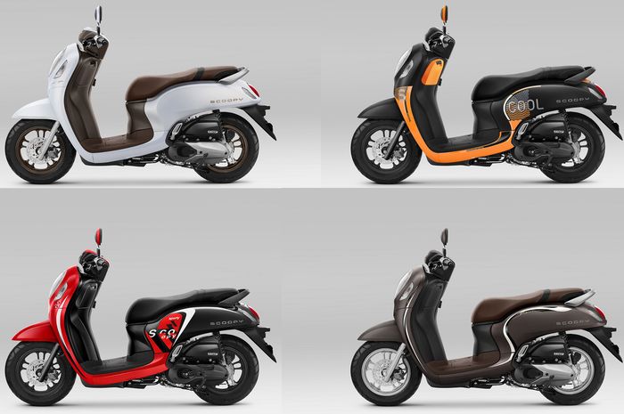 Scoopy 2021 Disegarkan, Ada Warna Baru, Kombinasi Striping Modern Shape
