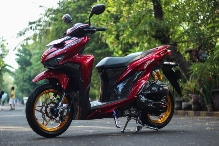 Modifikasi Honda Vario 150, tampil keren dan mewah dengan part istimewa