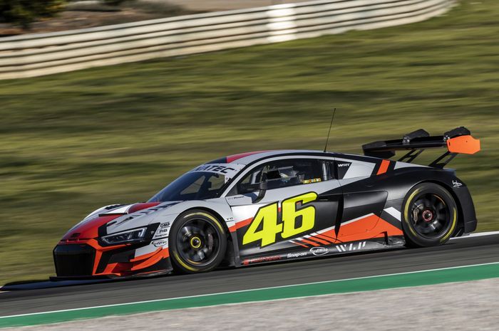 Audi R8 LMS milik tim WRT yang dijajal oleh Valentino Rossi.