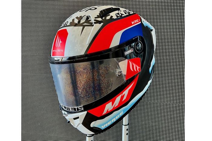 Helm baru Xavi Vierge Zafra untuk seri latihan musim dingin WorldSBK 2022