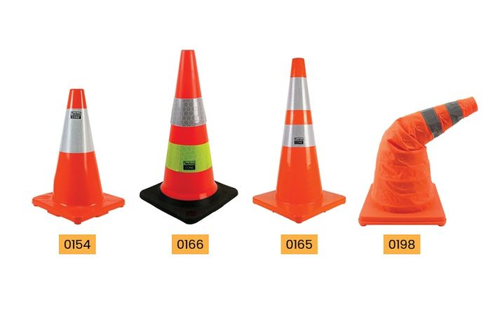 Model dan dimensi traffic cone Techno 