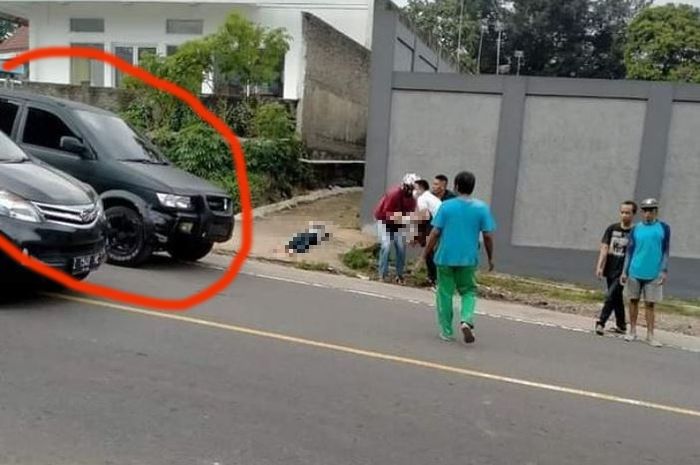 Isuzu Panther hitam yang menjadi buronan polisi