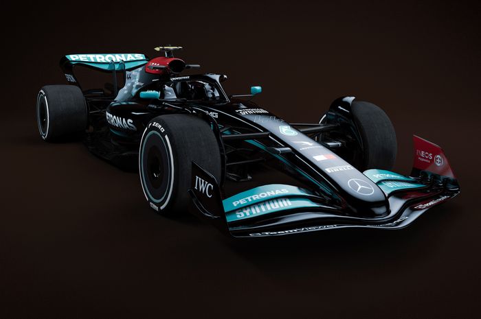 Ilustrasi mobil baru Mercedes di F1 2022
