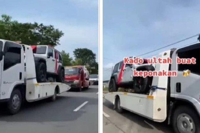 Toyota Alphard sampai Jeep Rubicon jadi kado ulang tahun buat anak sekertaris desa di Kota Pati