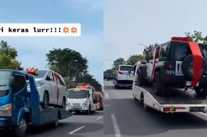 Viral video konvoi mobil mewah, ada Rubicon, HRV, dan Alphard, di Pati, Jawa Tengah. Ternyata hadiah untuk anak Sekretaris Desa.