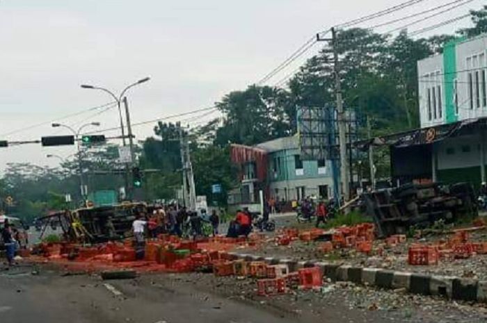 Kecelakaan di JLS Salatiga