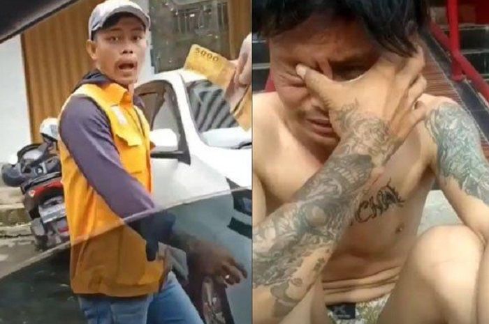 Beredar video viral tukang parkir sok galak minta bayaran lebih, endingnya diringkus polisi sampai nangis minta ampun.