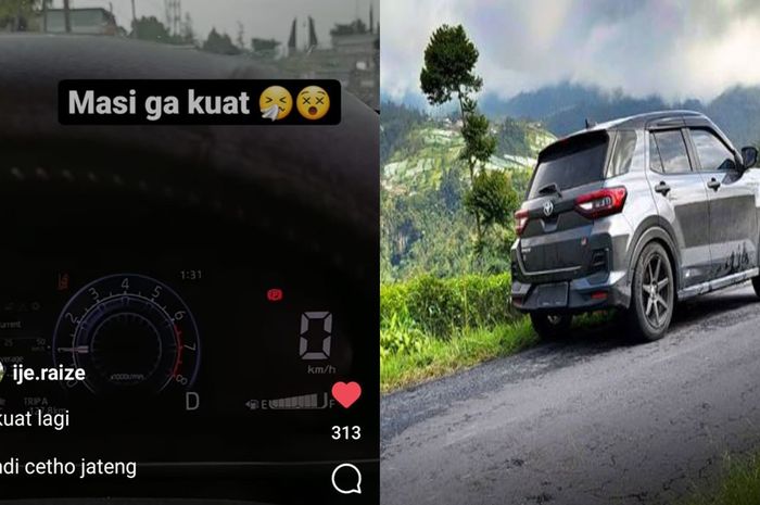 satu unit Toyota Raize GR Sport TSS CVT tak kuat nanjak di kawasan Candi Cetho, Jateng, begini tanggapan pabrikan