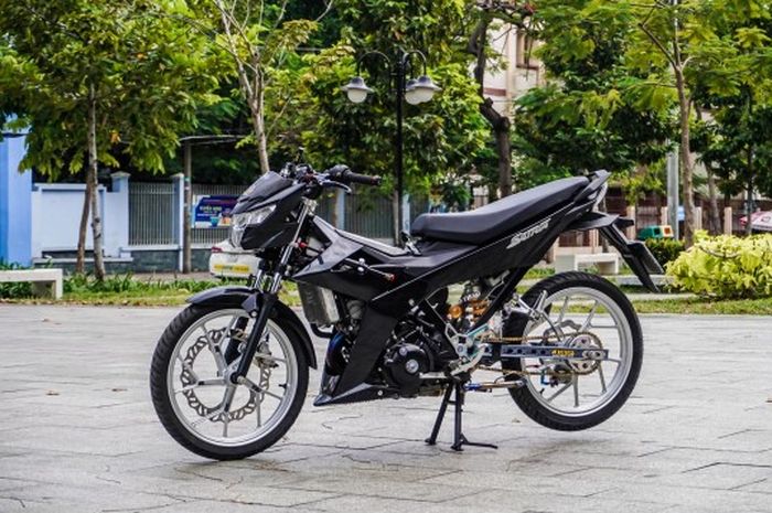 Modifikasi keren Suzuki Satria F150 