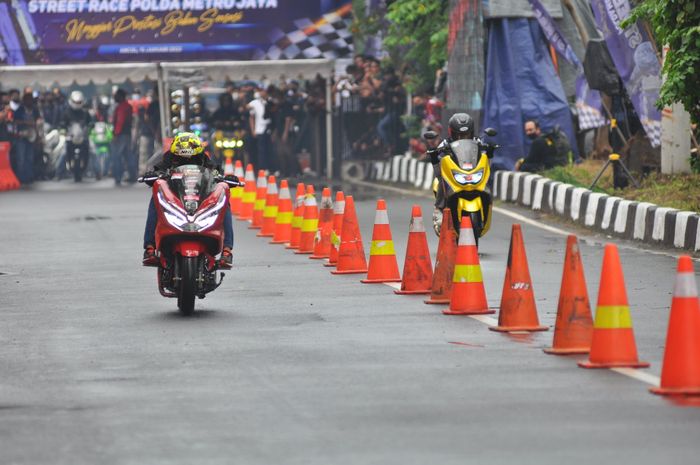 Street Race Polda Metro Jaya di Ancol, Jakarta Utara sukses digelar, Minggu (16/1/2022)