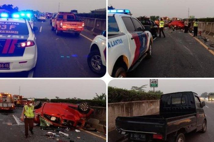 Kecelakaan beruntun di tol Tangerang-Merak