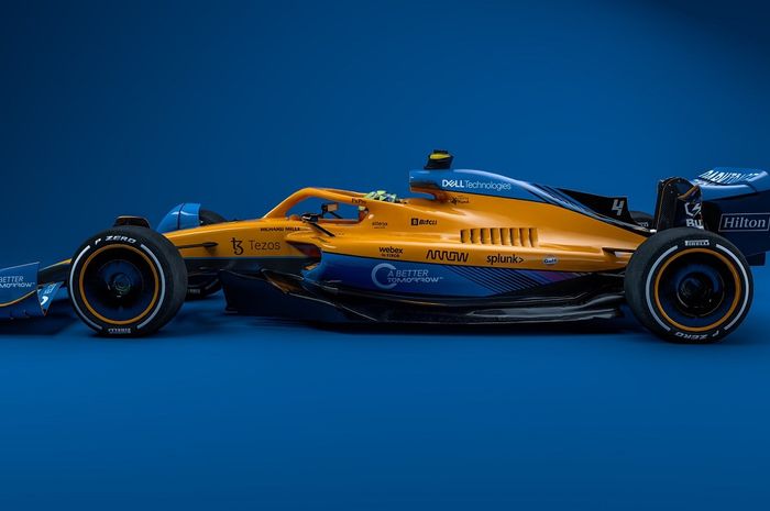 Ilustrasi mobil McLaren di F1 2022