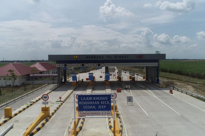 Gerbang tol Stabat bagian dari tol Trans Sumatera