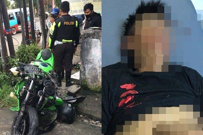 Polisi meninggal dunia saat mengendarai Kawasaki Ninja 250 dan terlibat kecelakaan tunggal
