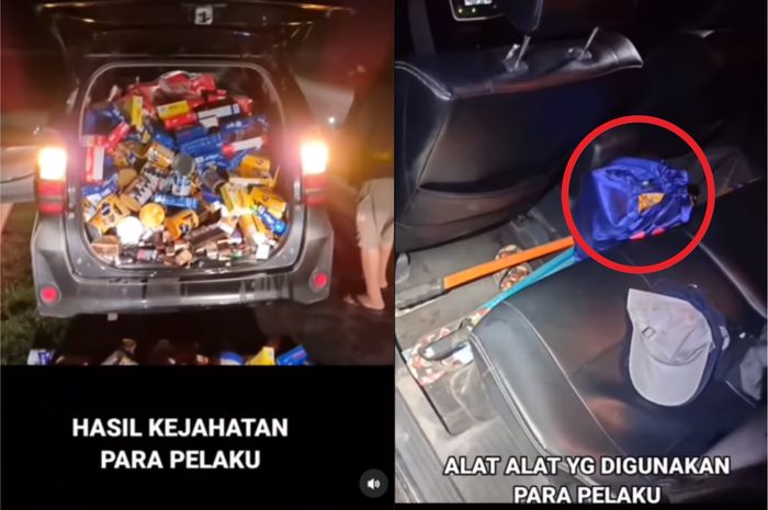 Toyota Avanza milik pelaku perampok susu formula dari minimarket.