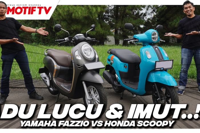 Adu Lucu Honda Scoopy dan Yamaha Fazzio