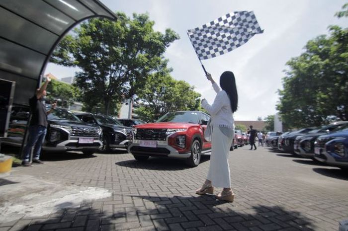 Pelepasan peserta media test drive Hyundai Creta di Bali (26/1/2022)