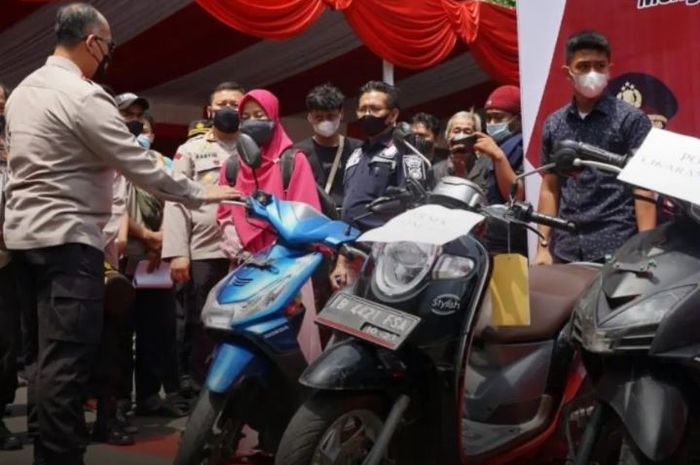 Expo Barang Bukti Polres Metro Bekasi