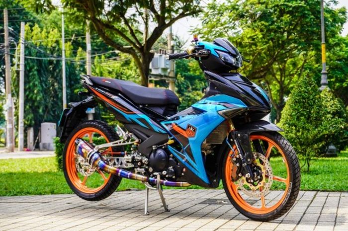 Modif Sangar Yamaha MX King 150, Kaki-kaki Full Upgrade, Tenaga Ganas