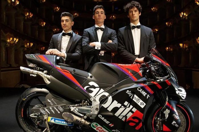 Tim Aprilia Racing rilis motor baru untuk MotoGP 2022, Aleix Espargaro dan Vinales siap beraksi nih!