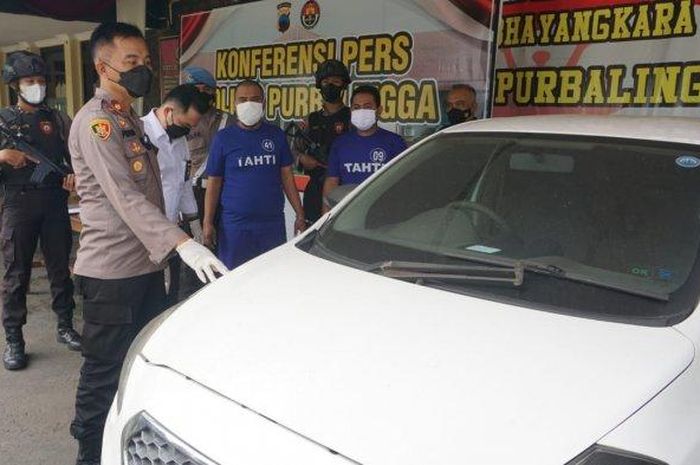 Datsun Go Panca yang jadi bukti penggelapan oleh lima pelaku setelah digadaikan Rp 9,5 juta