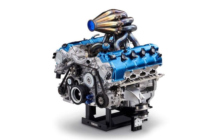Mesin V8 berbahan bakar hidrogen hasil pengembangan Yamaha dan Toyota.