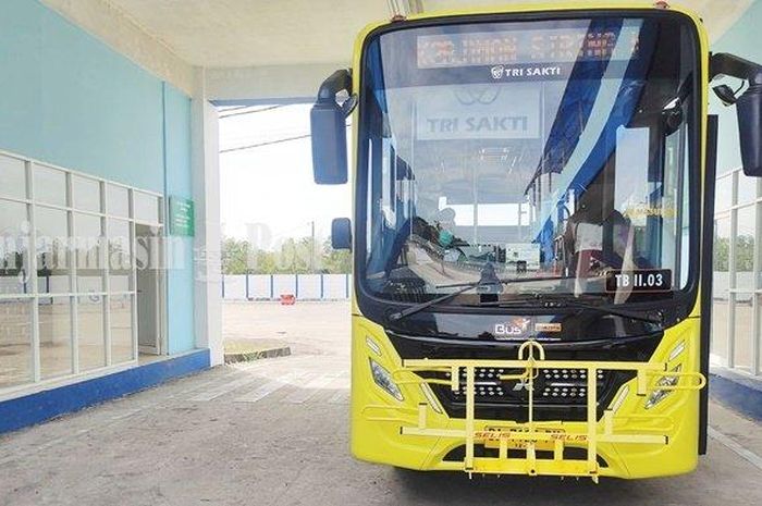 Armada bus Trans Banjarbakula