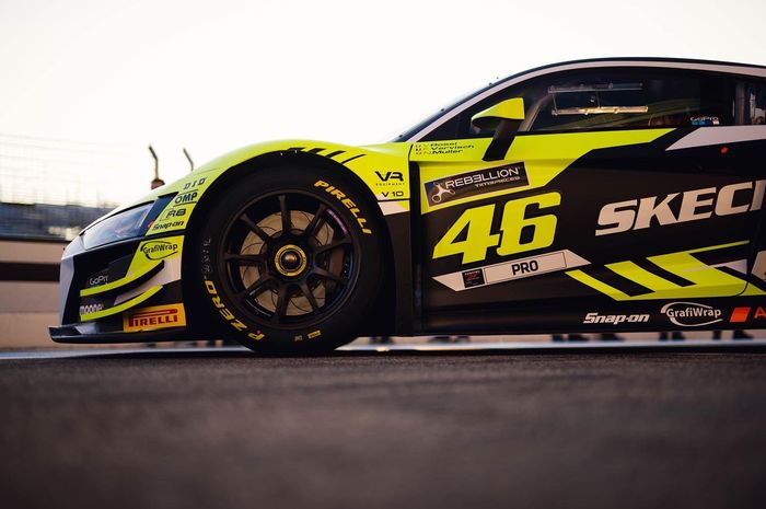 Tampilan livery mobil Valentino Rossi di tim WRT