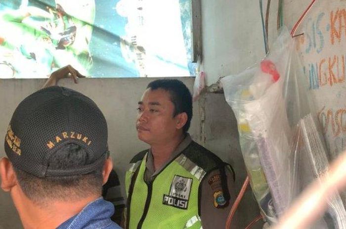 Oknum Polisi, Bripka Panca Karsa Simanjuntak yang memeras pemotor Rp 200 ribu di Medan, Sumatera Utara