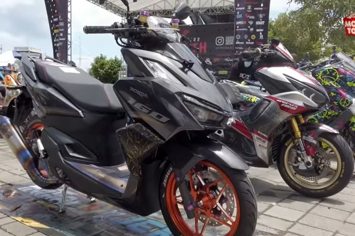 Modifikasi Honda Vario 160 mejeng di Kontes North Festival 2022