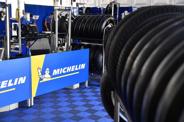 Ilustrasi ban Michelin untuk MotoGP