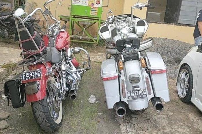 Penampakan dua Harley-Davidson yang menabrak dua bocah kembar hingga tewas