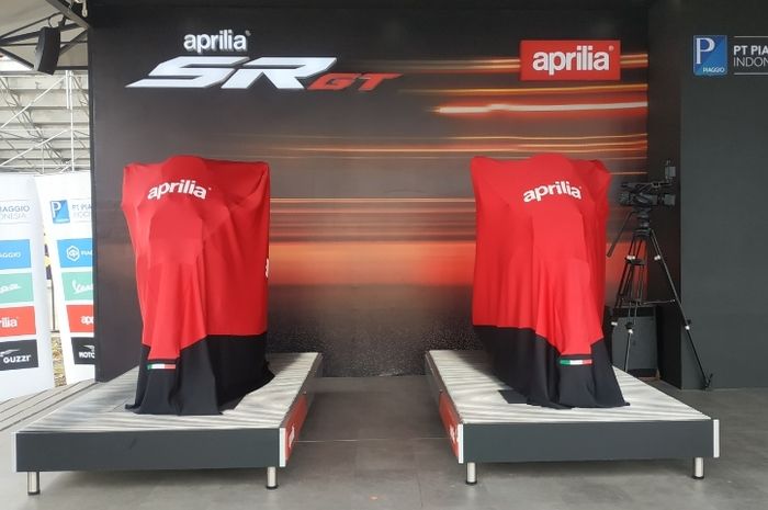 Aprilia SR-GT diperkenalkan resmi di sirkuit Mandalika, Jumat (18/3/2022)