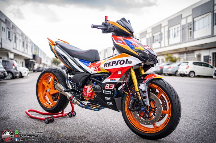 Modifikasi Honda Supra GTR 150 ala motor MotoGP