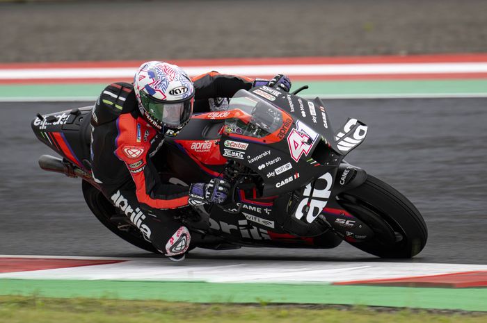 Aleix espargaro di sesi kualifikasi MotoGP Mandalika