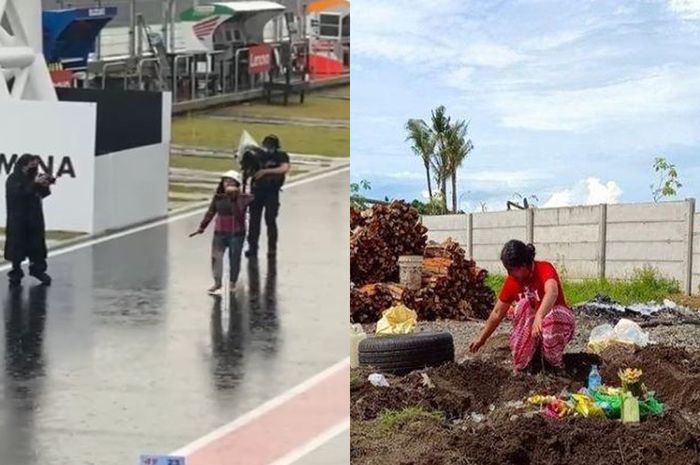 Aksi Pawang Hujan di Tengah Hujan Deras Sirkuit Mandalika, MotoGP Indonesia 2022 Sempat Ditunda Sementara