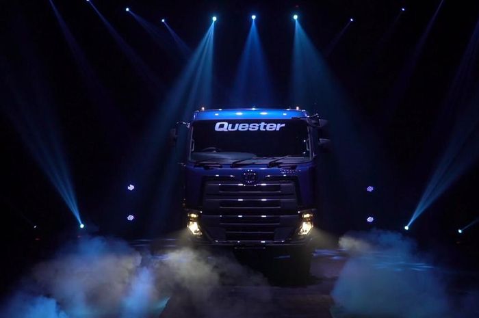 Peluncuran UD Trucks Quester Euro5 secara virtual, Kamis (24/3/2022).