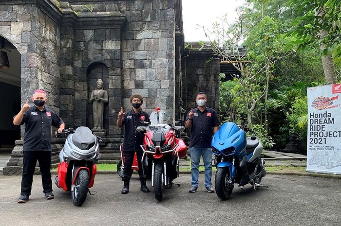 Pemenang Honda Modif Contest memodifikasi ADV150