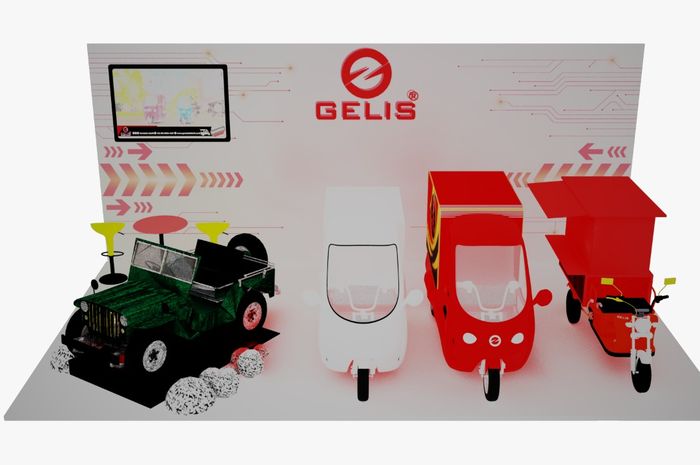 Desain booth Gelis di IIMS Hybrid 2022