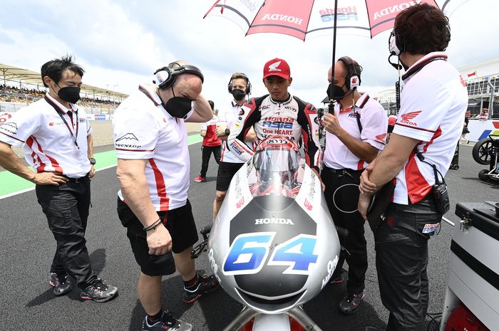 Mario Aji akan start dari baris paling belakang pada Moto3 Amerika 2022