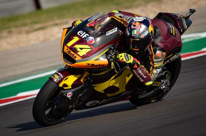 Tony Arbolino jadi yang tercepat di Warm Up Moto2 Italia 2022.