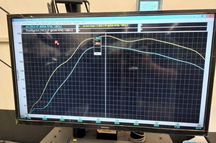 Hasil remap Toyota Fortuner 2.8 diesel