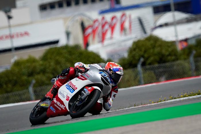 Mario Suryo Aji sukses perbaiki waktu pada FP2 Moto3 Spanyol 2022