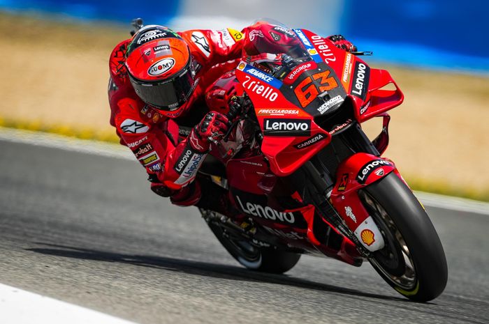 Pecco Bagnaia memimpin FP3 MotoGP Spanyol 2022