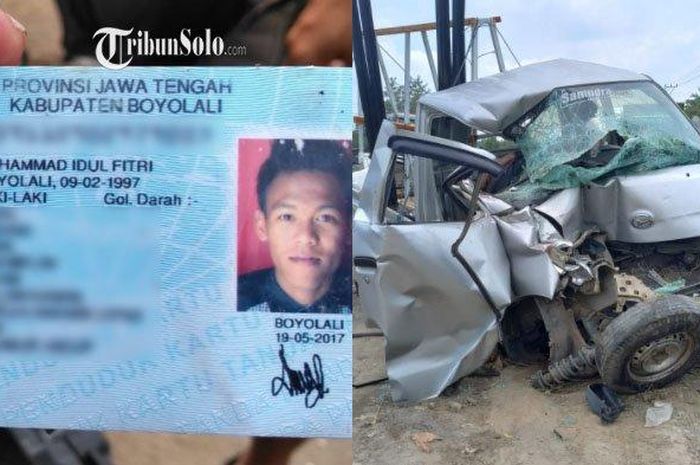 Kondisi Daihatsu Gran Max yang dikendarai Idul Fitri