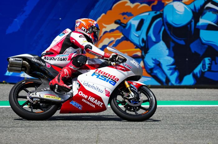 Mario Aji di Moto3 Spanyol 2022